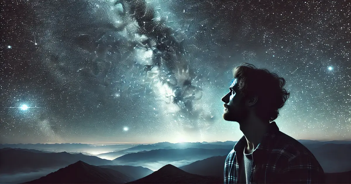 A person gazing at the Milky Way from a mountain peak, reflecting what is a Starseed spiritually and their deep cosmic purpose in astrology and beyond.