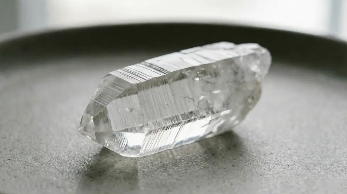 Lemurian Starseed quartz crystal used in meditation and spiritual practice.