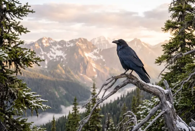 spirit animal showing raven symbolism