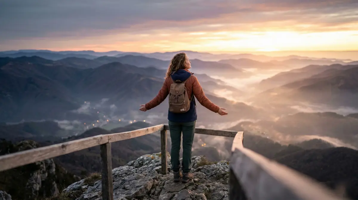 Person using visualization manifestation to align mindset and open themselves to real life change