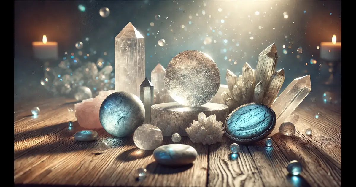 An Image of crystals and gemstones