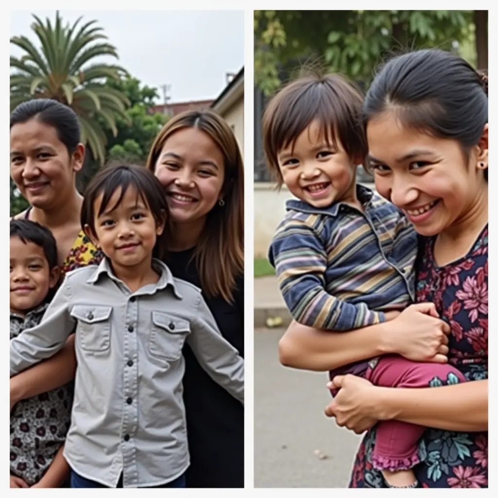 Image of a mom and daughter happy and healing from childhood trauma