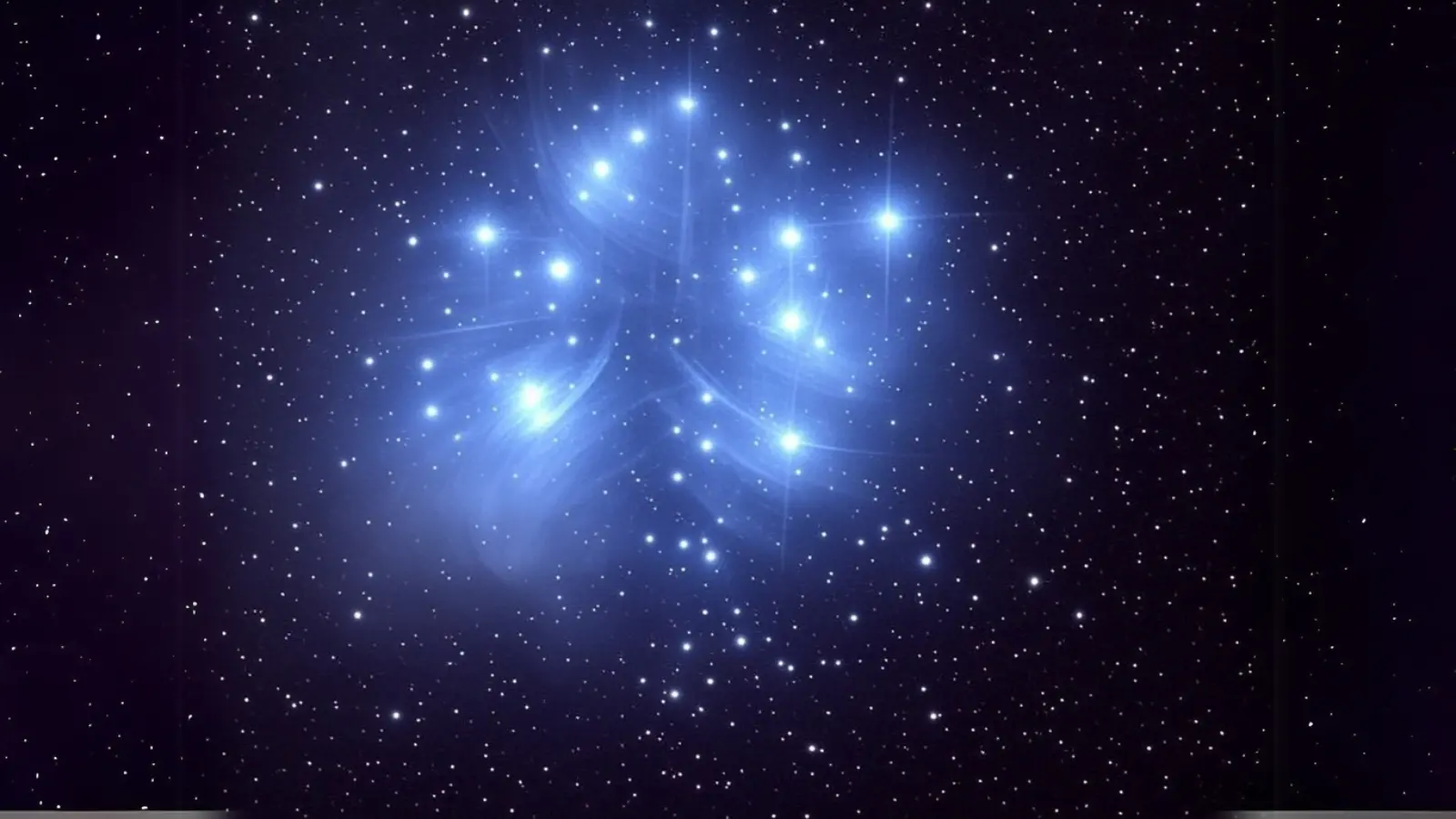 An image generated of Pleiadas showing the starseed origins of the galaxy in a star cluster