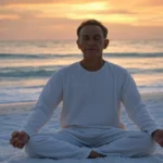 image of a man in meditation developing emotional regulation