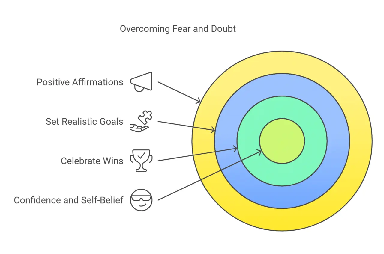 a chart showing ways to overcome fear and doubt in your life