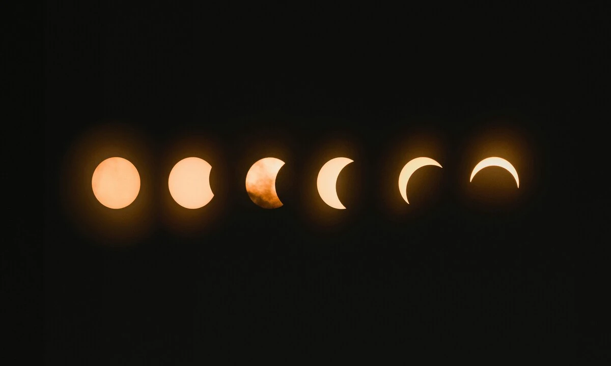 phases of the moon in rotation