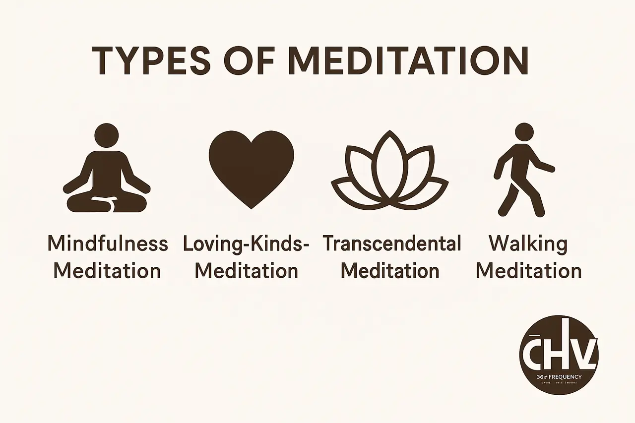 infographic on types of meditation