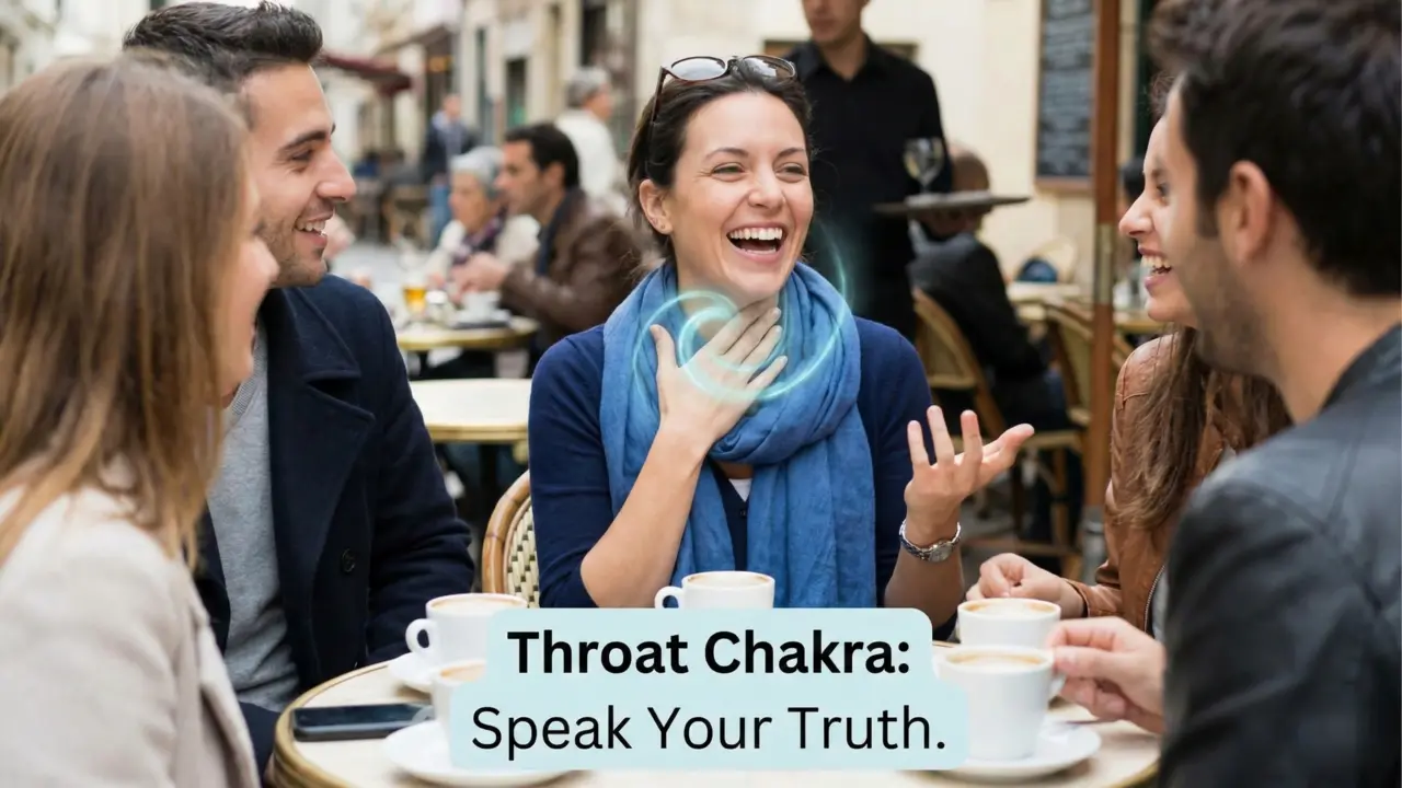 a woman speaking her truth