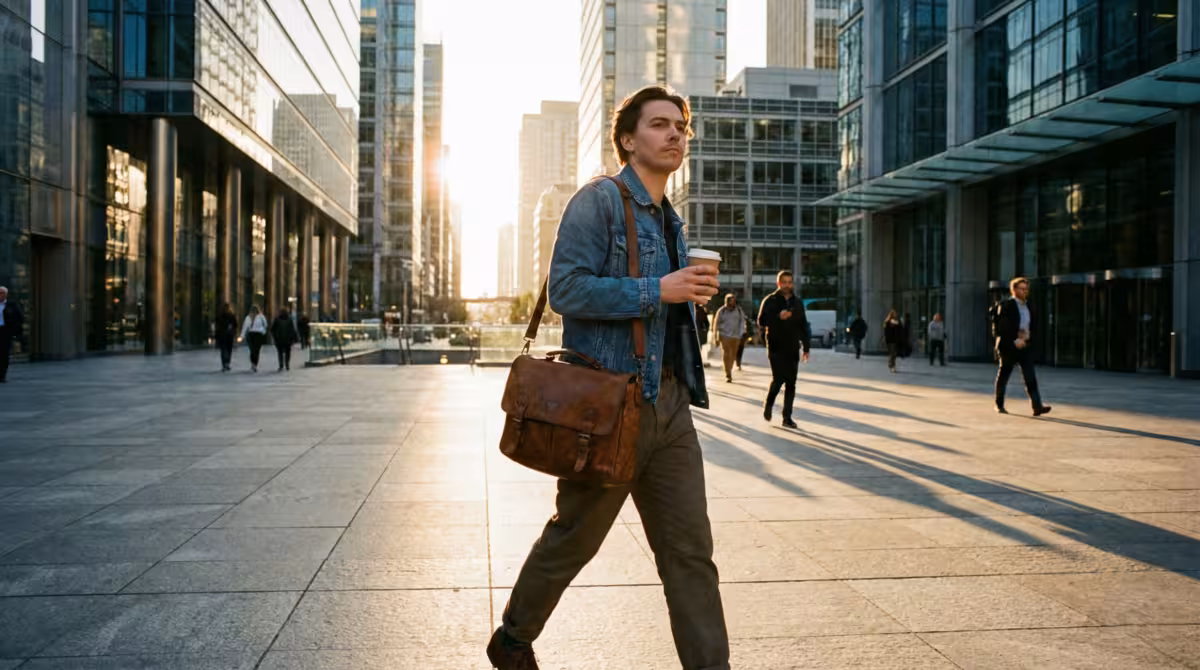 A person taking confident daily steps that align with their manifestation goals.