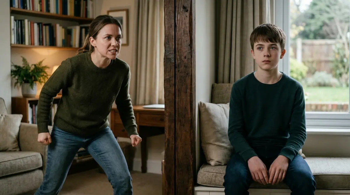 Two contrasting body postures showing the fight or flight response on the left and the freeze response on the right, illustrating distinct trauma reactions.