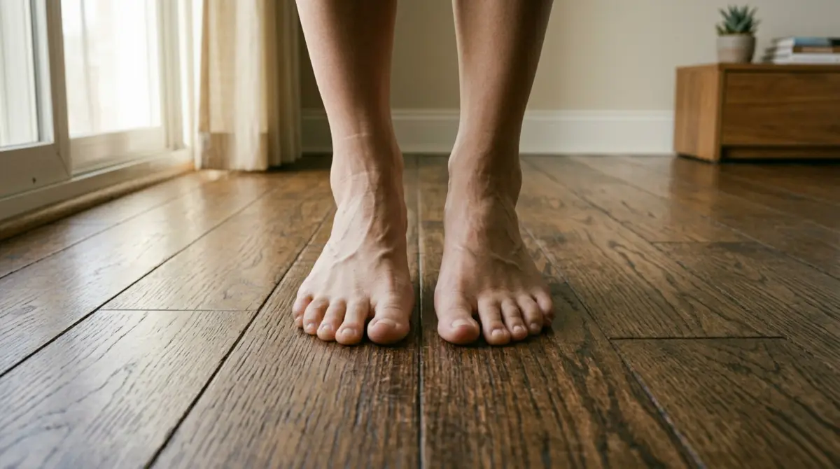 somatic grounding exercise bare feet floor PTSD trauma release