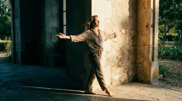 A woman walking out after doing the shadow work after narcissistic abuse.