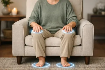 A person sitting in a chair learing somatic practices 101